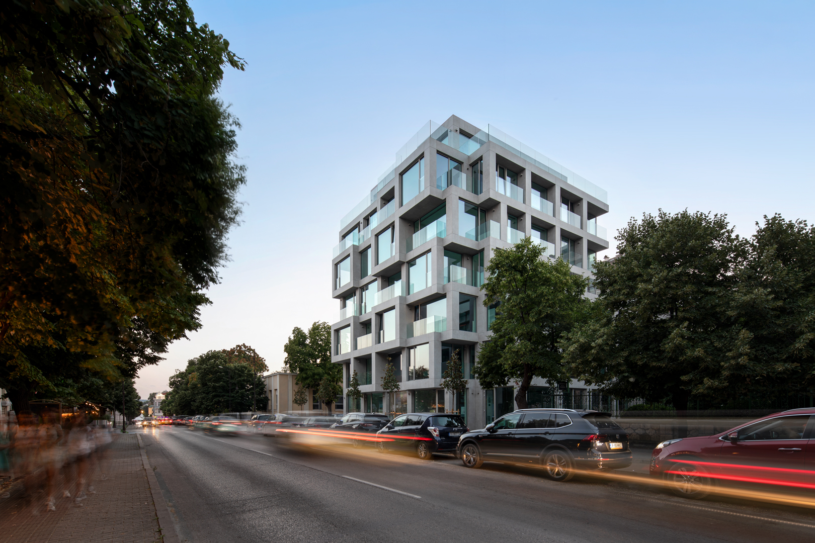 New KB57 building with modern urban architecture