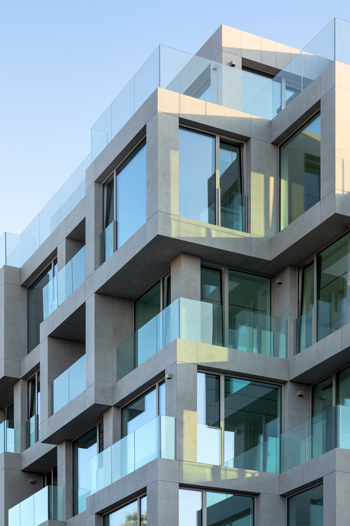 Exterior of KB57 residential building Varna